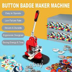 75mm 3 Button Maker Badge Press 100Pcs Circle Cutter Manual Making Machine