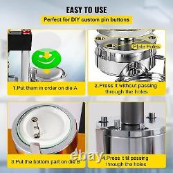 75mm Button Badge Maker Machine with 100Sets Dies Circle Manufacture ButtonParts