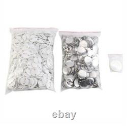 75mm Button Maker Badge Punch Press Machine Mould Badge & 500 Buttons US
