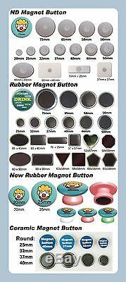 ALL METAL 2 KIT Button Maker+100Pin Badge Supplies+ Adjustable Circle Cutter