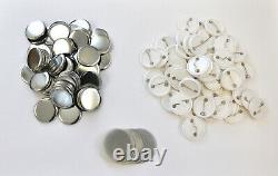 All Metal 58mm Badge Button Maker Press Machine Circle Cutter 100 Button Supplie