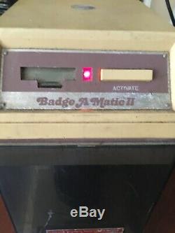 Badge-A-Matic II 2 1/4 Badge Button Cutter Button Maker Power Tested Activates