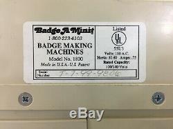 Badge-A-Matic II Electric Button Maker Machine Read