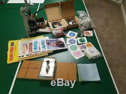 Badge-A-Minit 2 1/4 Button Maker Bench Press and A-Matic 2 System Set