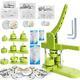 Badge Button Maker Machine Kit With 300pcs Button Parts+circle Cutter+3 Mold