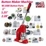 Badge Button Maker Making Machine +1000 Die Mold Punch Press Circle Cutter Diy
