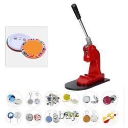 Badge Machine DIY Button Maker Hand Pressing Tool With Double Colors Handle