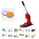 Badge Machine Diy Button Maker Hand Pressing Tool With Double Colors Handle Hh