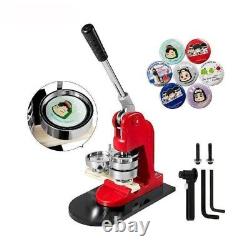 Badge Maker Machine DIY Button Pin Brooch Press Making Tool 500 Button Parts NEW