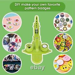 Badge Pin Button Maker Machine Set with 100pcs Parts