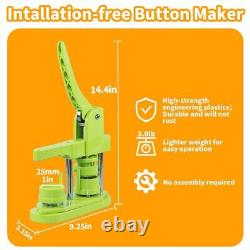 Button Badge Maker Machine 25mm 1 in DIY Gift Installation-Free Pin Button Ma