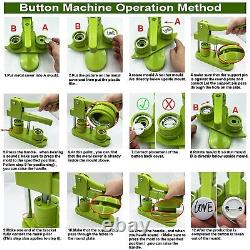 Button Badge Maker Machine, 44Mm/1.75Inch Installation-Free Diy Button Machine