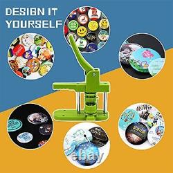 Button Badge Maker Machine kit 37mm (1-1/2 inch) DIY Pin Button Maker Press Mac