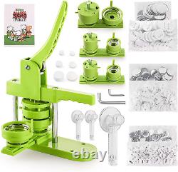 Button Badge Pin Maker Machine Multiple Sizes 1+1.25+2.25 Inch DIY with 300Pcs B