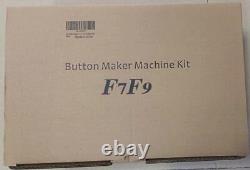 Button Badge Pin Maker Machine Multiple Sizes 1+1.25+2.25 inch DIY with 300pc