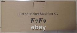 Button Badge Pin Maker Machine Multiple Sizes 1+1.25+2.25 inch DIY with 300pc