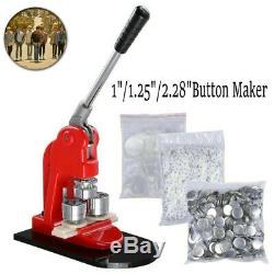 Button Badge Punch Press Maker Machine 1000pcs Circle Button Parts&Circle Cutter