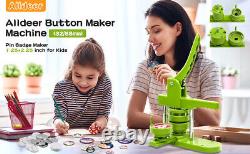 Button Maker 32-58MM Badges Set Cutting Board Mold DIY Badge Press Maker Machine