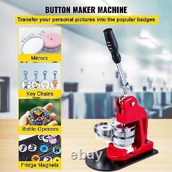 Button Maker 3in/75mm Button Badge Maker 500 Button Parts + Circle Cutter