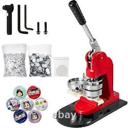 Button Maker 75Mm Button Badge Maker 3 Inch Red Pins Punch Press Machine With