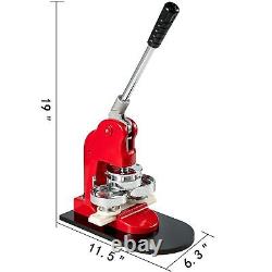 Button Maker 75Mm Button Badge Maker 3 Inch Red Pins Punch Press Machine With