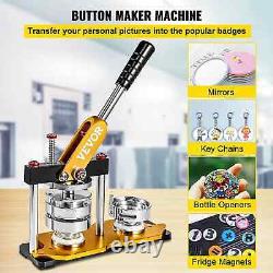 Button Maker 75Mm Rotate Button Maker 3Inch Badge Maker Punch Press Machine Wi