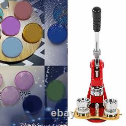 Button Maker DIY Round Pin 1-1/4 Badge Punch Press Machine With 1000 Button Parts