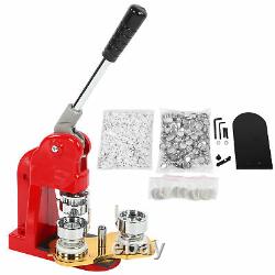 Button Maker DIY Round Pin 1-1/4 Badge Punch Press Machine With 1000 Button Parts
