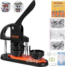 Button Maker Machine, 2.28 inch/58mm Pin Maker with 100pcs Button Parts +800 pcs