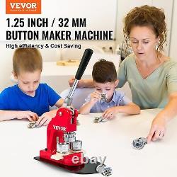 Button Maker Machine, 32 Mm (1.25 Inch) Badge Punch Press Kit, Children Diy Gi