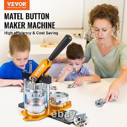 Button Maker Machine 3 (75 MM) Badge Pin Press Kit with 100 Free Parts