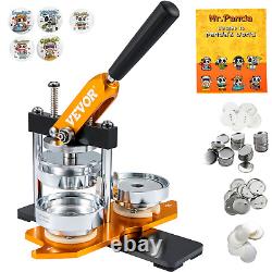 Button Maker Machine 3 (75 MM) Badge Pin Press Kit with 100 Free Parts