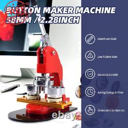 Button Maker Machine 58Mm 2-1/4 Inch Upgrade Badge Maker Pin Maker Press Machine