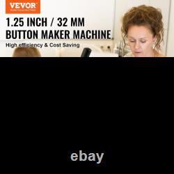 Button Maker Machine Badge Pin Machine 1.25 32MM 500 Free Parts Press Kit