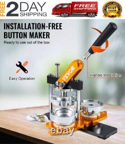Button Maker Machine Badge Pin Machine 3 75 MM 100 Free Parts Press Kit