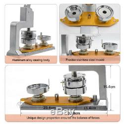 Button Maker Machine Badge Pin Punch Press 1''/1.25''/1.45''/2.28'' / 37mm Mould