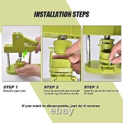 Button Maker Machine, Badge Press Machine With Interchangeable Molds, Multiple