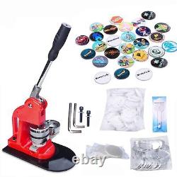 Button Maker Machine Button Badge Maker 2-1/4 Inch 58Mm With 500 Pcs Button Pa
