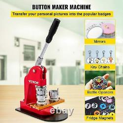 Button Maker Machine Button Badge Maker Pins Punch Press Machine (37mm)