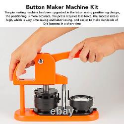 Button Maker Machine DIY Pin Badge Press Supplies Set Kit Detachable(25mm)