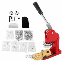 Button Maker Machine DIY Round Pin 58mm Badge Press Kit with 500 Button Parts