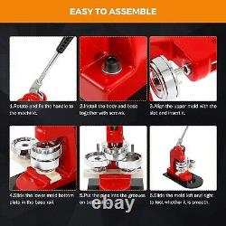 Button Maker Machine Diy Round Pin Maker Kit, 58Mm / 2.28 In About 2-1/4 Inch