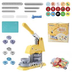 Button Maker Machine Kit 300 Sets Making Supplies Multiple Sizes 1 1.25 2.25