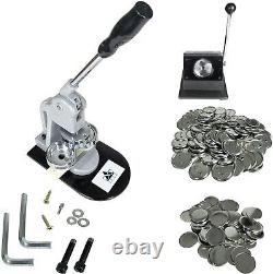 Button Maker Machine Kit 58mm (2 ¼ inch) All Pieces for 500 Metal Badge Button