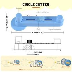 Button Maker Machine Multiple Sizes 1+1.25+2.25 Inch Pin Badge Maker Installa