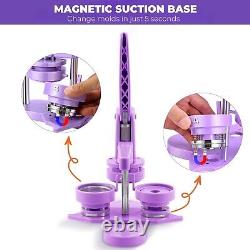 Button Maker Machine Multiple Sizes, 1''+1.25''+2.25'' Pin Maker Button Press