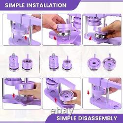 Button Maker Machine Multiple Sizes, 1''+1.25''+2.25'' Pin Maker Button Press