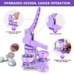 Button Maker Machine Multiple Sizes 1+1.25+2.25 inch DIY Pin Press 300pcs Button