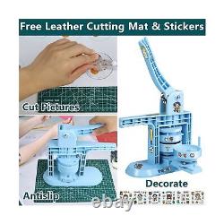 Button Maker Machine Multiple Sizes 1+1.25+2.25inch(4th Gen), DIY Button Pin