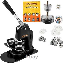 Button Maker Machine, Multiple Sizes 1.25+2.25 Inch Badge Punch Press Kit NEW